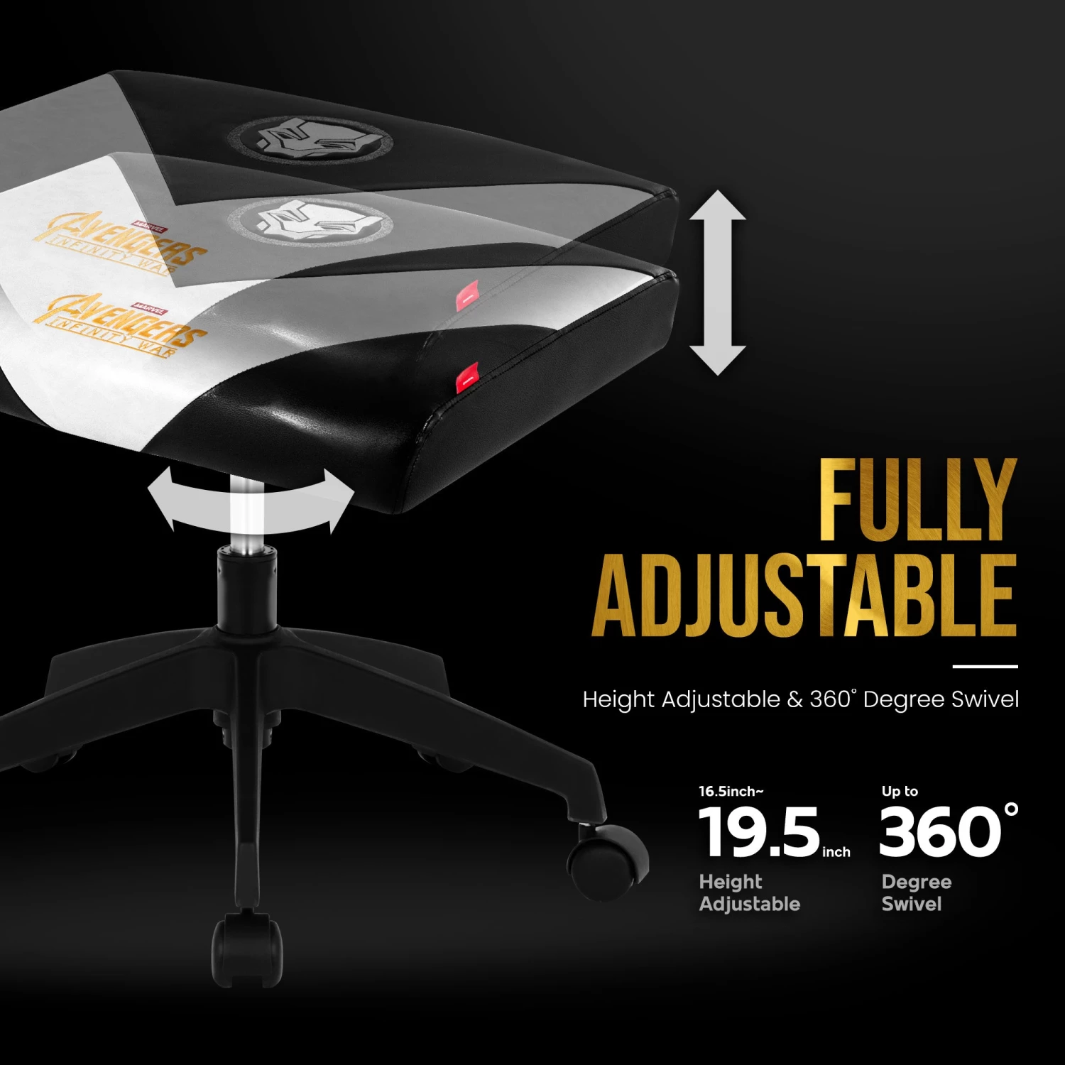 Neo Chair ULTIMATE Black Panther Stool