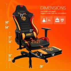 Neo Chair PRIME Iron Man Edition [Footrest Ver.] (MV-ARC-IM-R)