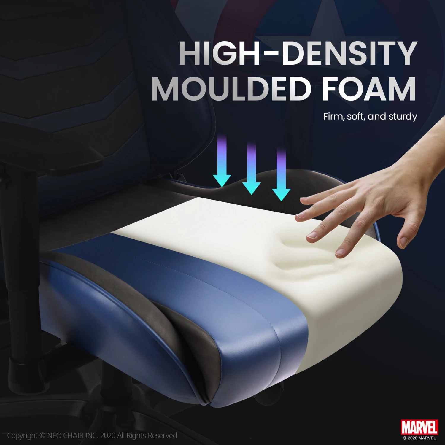 Neo Chair PRIME Captain America Edition (MV-ARC-CA)