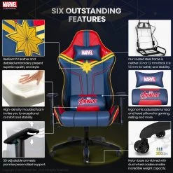 Neo Chair PRIME Captain Marvel Edition (MV-ARC-CM) Marvel Gaming