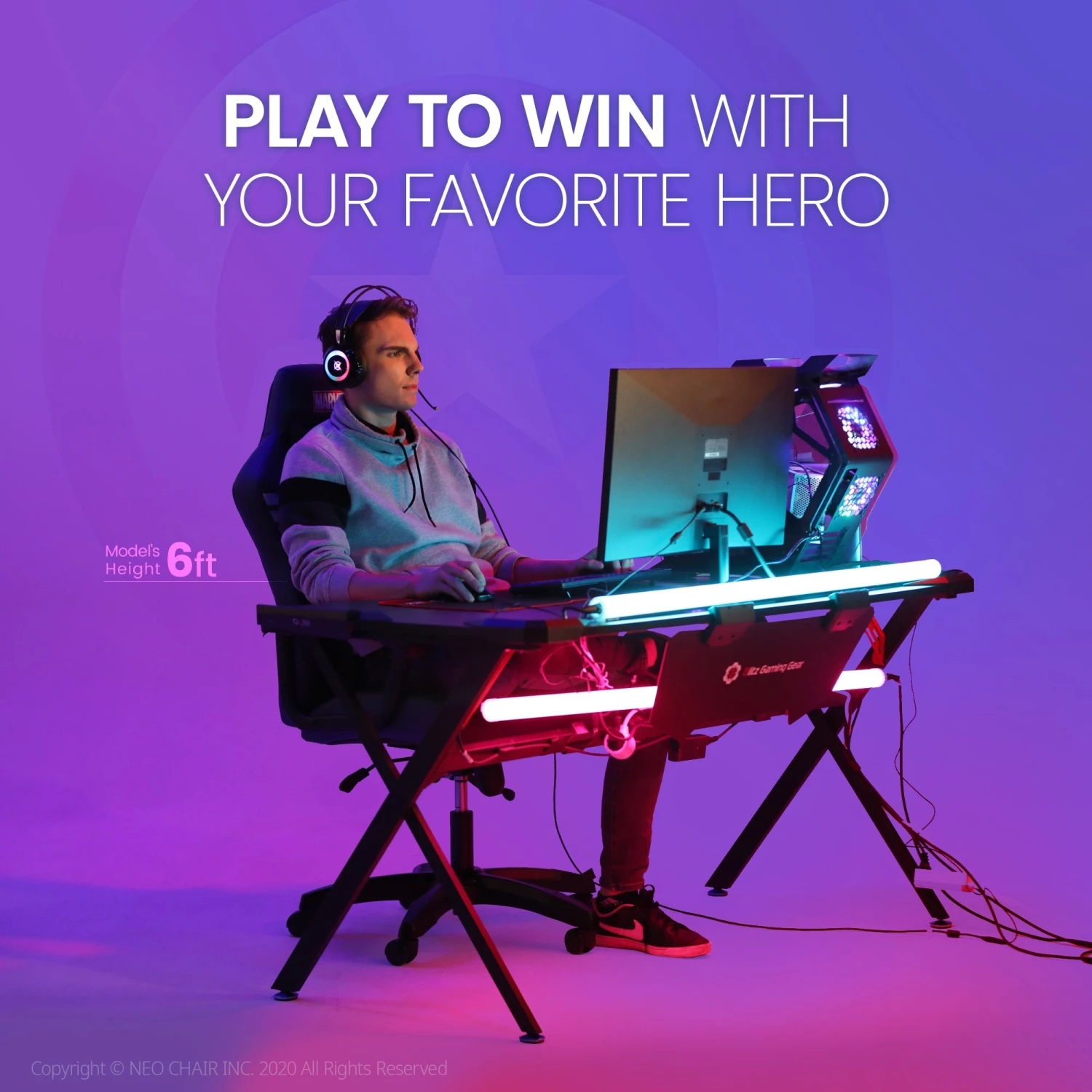 Neo Chair SUPREME Captain America Edition (MV-CRC-CA) Marvel Gaming