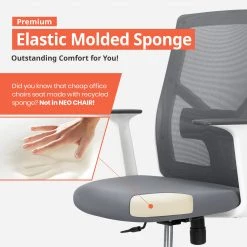 Neo Chair MK10H Gray (MS-M10H-GY) M-Series