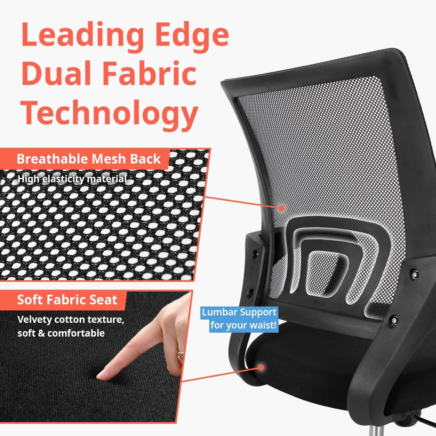 Neo Chair M-Series CPS Black Frame Mesh Office Chair