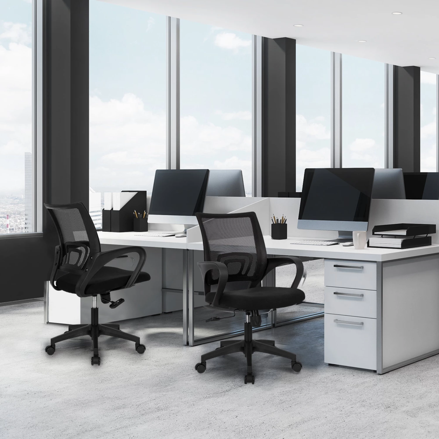 Neo Chair M-Series CPS Black Frame Mesh Office Chair