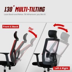 Neo Chair MK10 Iron Man Edition [Headrest Ver.] (MV-M10H-IM)