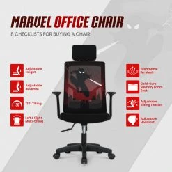 Neo Chair Marvel Gaming MK10 Spider-Man Edition [Headrest Ver.] (MV-M10H-SM)