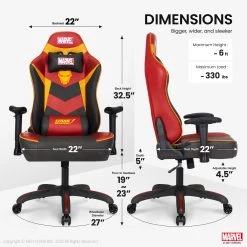 Neo Chair ULTIMATE Iron Man Edition (MV-RAP-IM) Marvel Gaming